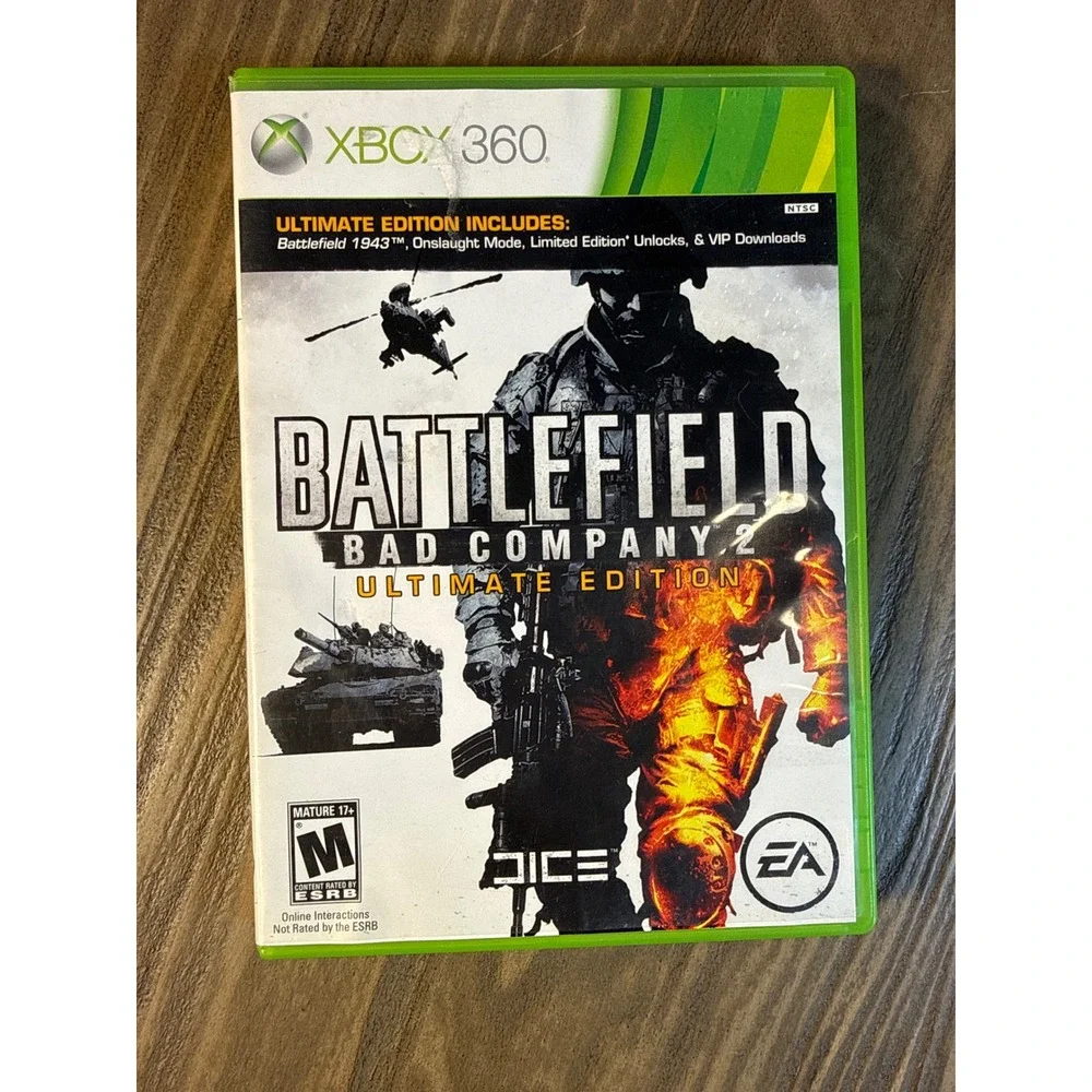 Battlefield Bad Company 2 Ultimate Edition Xbox 360 CIB Shooter Game Tested